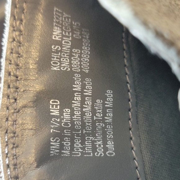 SONOMA LIFE +STYLE Leather Manmade Zip Bootie 7.5M - Picture 11 of 14